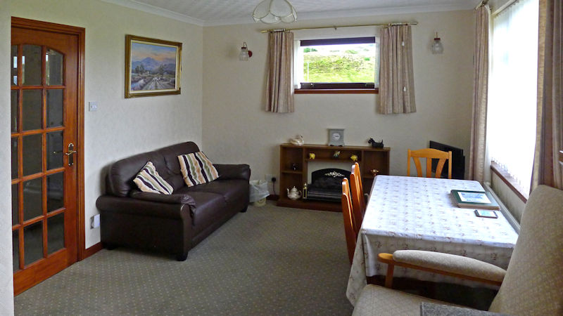 lounge for double bedroom at 4 star B&B near Gairloch